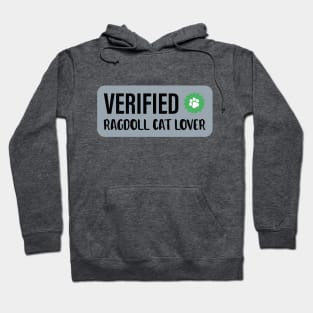 Verified Ragdoll Cat | Gift Ideas | Blue Kittens Check Hoodie